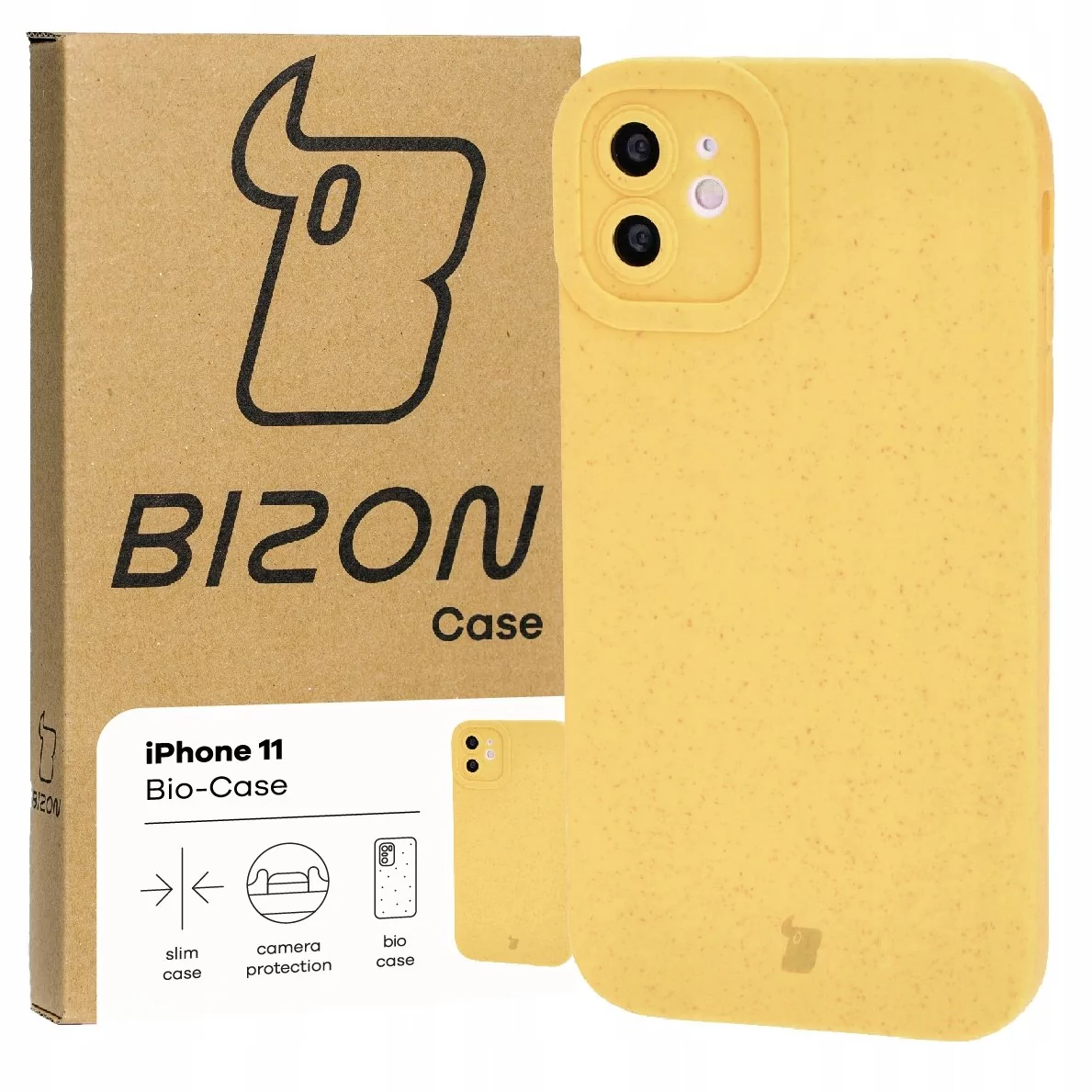 Etui Bizon Bio Case do iPhone 11, żółte