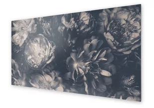 Panel kuchenny HOMEPRINT Piwonie biało czarne 100x50 cm - Dekoracje domu Panel kuchenny HOMEPRINT Piwonie biało czarne 100x50 cm - Dekoracje domu - miniaturka - grafika 1