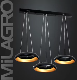 Milagro LIGHT Lampa wisząca RONDO NERO III 014- rondo nero 354 - Lampy sufitowe - miniaturka - grafika 1