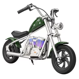 Motocykl elektryczny dla dzieci Hyper GOGO Cruiser 12 Plus z aplikacją, 12 cali, 160W, 5,2Ah, głośnik Bluetooth - zielony - Motocykle - miniaturka - grafika 1