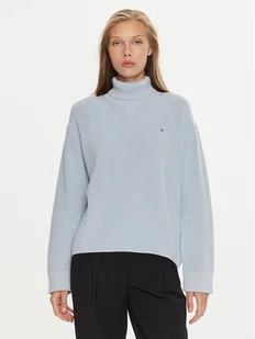 Tommy Hilfiger Golf WW0WW43094 Niebieski Regular Fit - Swetry damskie - miniaturka - grafika 1