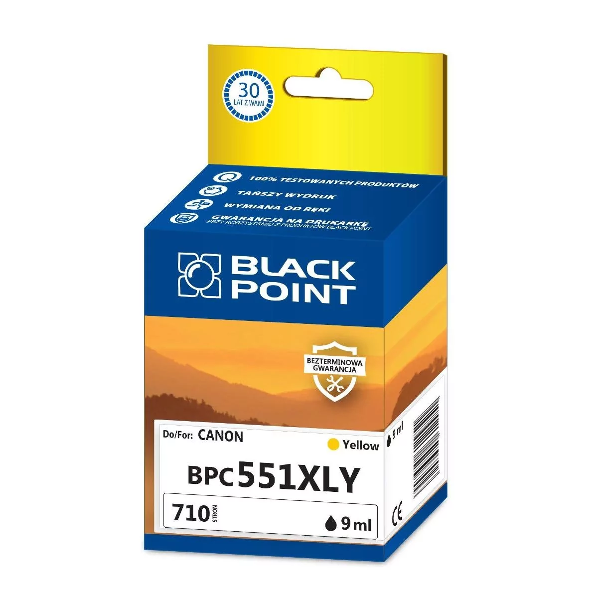 Black Point BPC551XLY zamiennik Canon CLI-551YXL