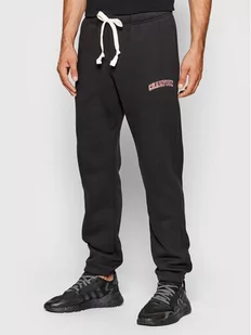 Champion Spodnie dresowe Varsity Script Logo 216579 Czarny Regular Fit - Spodnie sportowe damskie - miniaturka - grafika 1