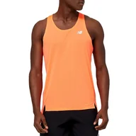 Koszulki sportowe męskie - Koszulka New Balance MT23220NDF - pomarańczowa - miniaturka - grafika 1