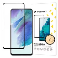 Szkła hartowane na telefon - Wozinsky super wytrzymałe szkło hartowane Full Glue na cały ekran z ramką Case Friendly Samsung Galaxy S21 FE czarny - miniaturka - grafika 1