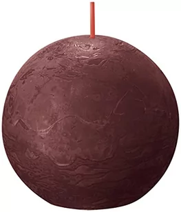 Bolsius Rustykalne świece kule Shine, 6 szt., 76x190 mm, czerwone Sfeerpunt - Świece - miniaturka - grafika 1