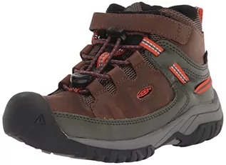 Buty dla chłopców - KEEN Targhee Mid Waterproof, buty turystyczne mieszane, Ciemna Ziemia Las Noc, 25-26 EU - grafika 1