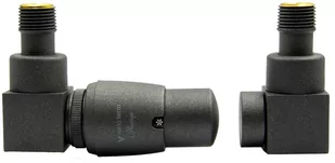 Varioterm Zawory trójosiowe termostatyczne QUATTRO ze złączką PEX/CU - grafit strukturalny alu-pex - PEX 16mm lewy QGS0205CFK/L(Pex) - Zawory i kraniki - miniaturka - grafika 1