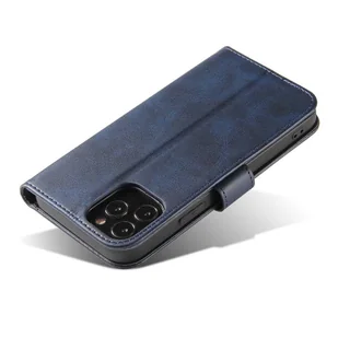 Magnet Case elegancki futerał etui pokrowiec z klapką i funkcją podstawki iPhone 12 Pro Max niebieski - Etui i futerały do telefonów - miniaturka - grafika 5