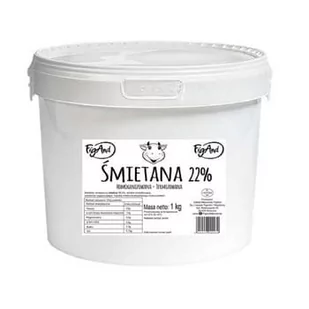 Śmietana 22% 1 Litr Wiaderko Figand - Szybkie dania obiadowe - miniaturka - grafika 1