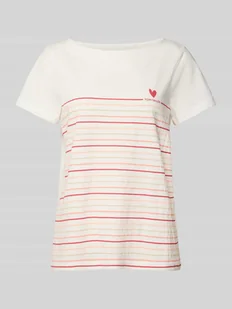 T-shirt o kroju regular fit z czystej bawełny - Koszulki i topy damskie - miniaturka - grafika 1