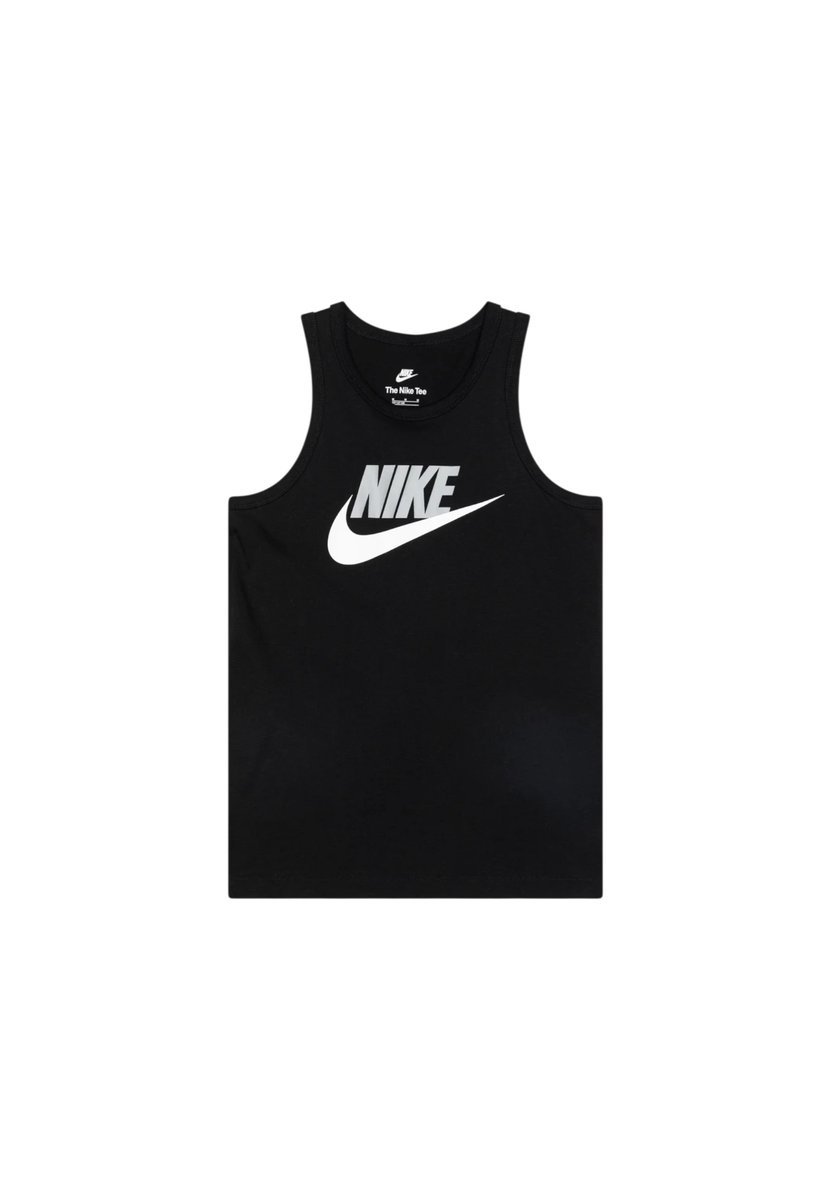 Top chłopięce Nike Sportswear Canotta HM5843 010 czarny