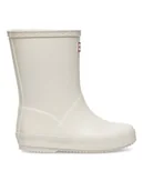 Buty dla dziewczynek - Hunter Kalosze HFC-02 Biały - miniaturka - grafika 1