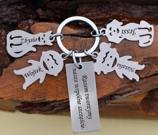 Radziszewska Jewellery Dzień Babci Dziadka Personalizowany Brelok do Kluczy Prezent - Breloki - miniaturka - grafika 1
