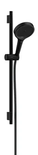 Hansgrohe Rainfinity - Zestaw głowica prysznicowa, drążek i wąż, 3 dysze, EcoSmart, czarny mat 28746670 - Słuchawki prysznicowe - miniaturka - grafika 1