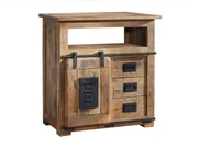 Komody - Komoda Railway #110 Drewniana Mango Loft Woskowane 80X45X85 Cm B 5034 - miniaturka - grafika 1