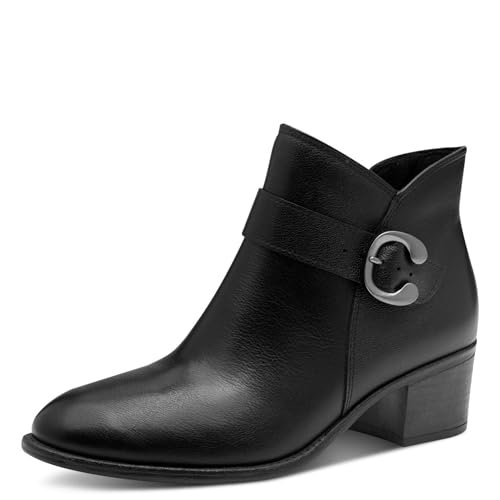 Marco Tozzi Damskie 2-25346-45 modne kozaki, czarne, 37 EU, czarny, 37 EU