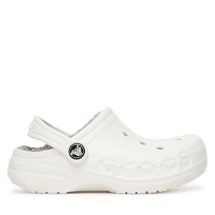Klapki Crocs C-BAYA LINED CLOG K 207500-11H Biały - Buty dla dziewczynek - miniaturka - grafika 1