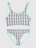 Stroje kąpielowe - Calvin Klein Swimwear Strój kąpielowy KY0KY00015 Biały - miniaturka - grafika 1