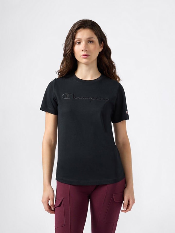 Champion Koszulka w kolorze czarnym