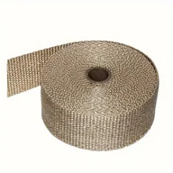 Inne - TEMU 1 rolka 196,85-calowej taśmy z włókna szklanego odpornej na wysokie temperatury, C taśma izolacyjna odporna na ciepło do powłok wydechowych - miniaturka - grafika 1