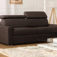 Sofy i kanapy - Kanapa 4-osobowa z ekspresowym mechanizmem rozkładania z tkaniny VIZIR - Kolor: brązowy - Miejsce do spania: 160 cm - Materac 22 cm - miniaturka - grafika 1