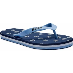 BOSS Kidswear Japonki - Buty dla chłopców - miniaturka - grafika 1
