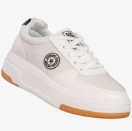 Sneakersy damskie - Sneakersy Damskie BIG STAR Ekoskóra Buty Sportowe Półbuty Białe RR274572 Biały 37 - miniaturka - grafika 1