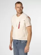 Kamizelki męskie - Alpha Industries - Męska kamizelka, biały - miniaturka - grafika 1