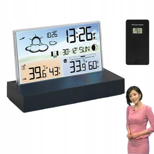 Stacja Pogodowa Bezprzewodowa Higrometr Termometr Z Czujnik Zewnętrzny IPX4 - Stacje pogodowe - miniaturka - grafika 1