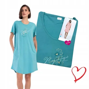PIŻAMA VIENETTA 52 54 Koszula Nocna Podomka Wygodna Bawełna Kieszenie 4xl - Bielizna nocna PIŻAMA VIENETTA 52 54 Koszula Nocna Podomka Wygodna Bawełna Kieszenie 4xl - Bielizna nocna - miniaturka - grafika 1