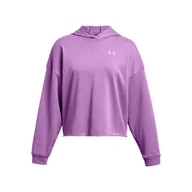 Bluzy damskie - Damska Bluza UNDER ARMOUR UA RIVAL TERRY OS HOODIE 1382736-560 – Fioletowy - miniaturka - grafika 1