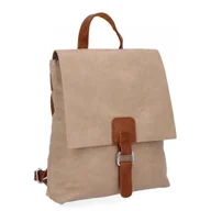 Torebki damskie - Stylowy Plecaczek Damski Vintage firmy Herisson 1202B419 Ciemno Beżowy - miniaturka - grafika 1