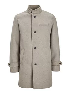 JACK&JONES Men's JPRBLAMELTON Wool Coat SN płaszcz wełniany, Brown Rice, L - Płaszcze damskie - miniaturka - grafika 1