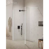 Kabiny prysznicowe - New Trendy EXK-2234 KABINA NEW MODUS WHITE WALK-IN U 130x200 CZYSTE 8mm ACTIVE SHIELD - miniaturka - grafika 1
