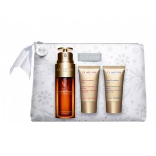 Clarins Double  Serum 50ml + Nutri Lumiere Day Cream 15ml + Nutri Lumiere Night Cream 15ml + Pouch - Zestawy kosmetyków damskich - miniaturka - grafika 1