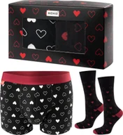 Majtki męskie - Soxo 2 pak Bokserki i skarpetki SOXO na prezent dla Niego bawełniane L - miniaturka - grafika 1