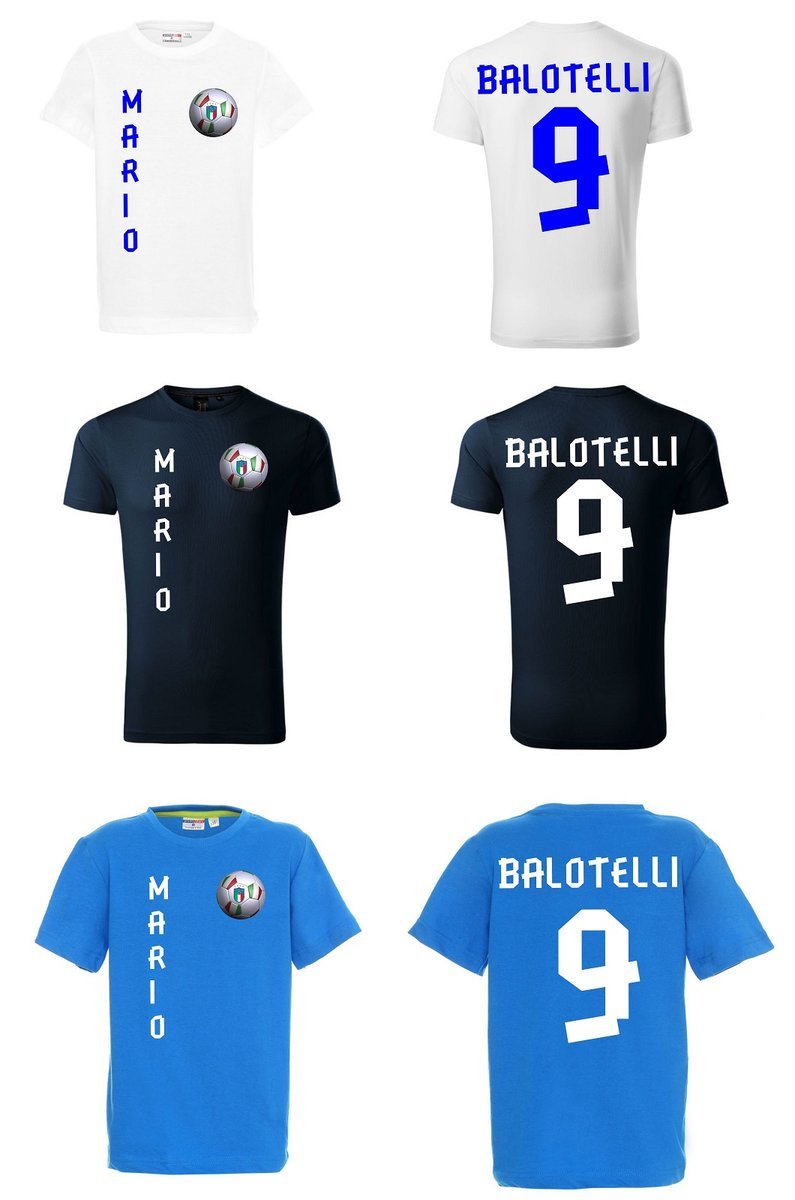 Koszulka Włochy MARIO BALOTELLI 9 Jr