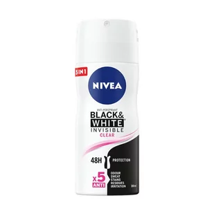 Nivea Black White Antyperspirant Spray 100ML - Dezodoranty i antyperspiranty dla kobiet - miniaturka - grafika 1