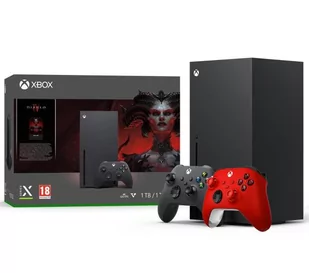 Xbox Series X z napędem - 1TB + Diablo IV + dodatkowy pad (czerwony) - Konsole Xbox - miniaturka - grafika 1