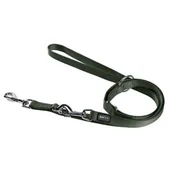 Smycze dla psów - AniOne Nylonowa smycz do prowadzenia psa Classic 2-warstwowa zielony L - miniaturka - grafika 1