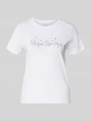 Koszulki i topy damskie - T-shirt o kroju regular fit z czystej bawełny model ‘BRADY’ - miniaturka - grafika 1