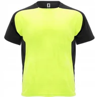 Koszulki męskie - Koszulka Sportowa Męska T-shirt techniczny ROLY CA6399 FLUOR YELLOW/BLACK L - miniaturka - grafika 1