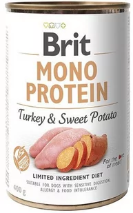 Brit MONO PROTEIN TURKEY & SWEET POTATO 400g - Mokra karma dla psów - miniaturka - grafika 1