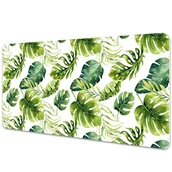 Podkładki na biurko - Podkładka na biurko z nadrukiem Rajskie liście 90x45 cm - miniaturka - grafika 1