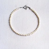 Naszyjniki - LUX. kolia - perły naturalne - naszyjnik - miniaturka - grafika 1