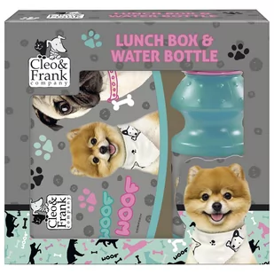 Derform Zestaw śniadaniówka + bidon Cleo i Frank 28 - - Lunch boxy - miniaturka - grafika 1