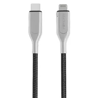 Kable USB - Kabel typ-C/lightning MFI PD 2,4A 1,5m czarny - miniaturka - grafika 1