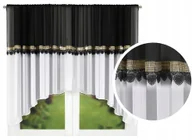 Firany - FIRANA GOTOWA Z GIPIURA CYRKONIE FIRANY WOAL ŁUK - miniaturka - grafika 1