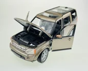 Samochody i pojazdy dla dzieci - Welly Land Rover Discovery 4 Brązowy 1:24 Samochów Nowy Metalowy Model - miniaturka - grafika 1